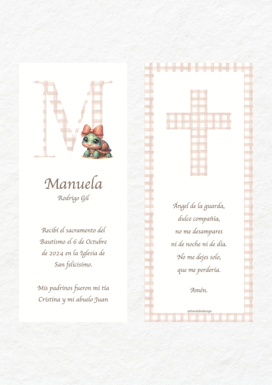 Recordatorio Bautizo Personalizado