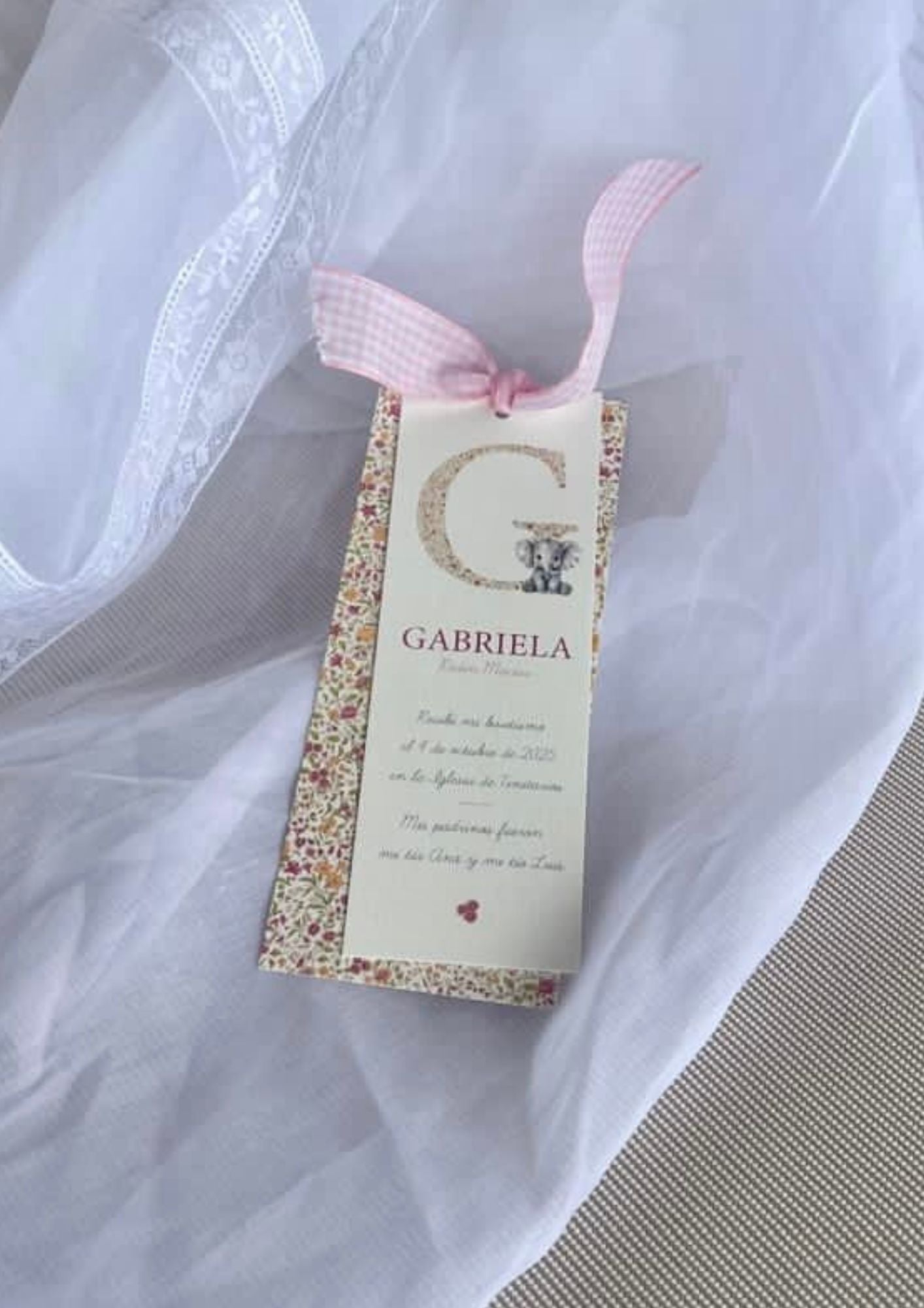 Recordatorio Bautizo Personalizado