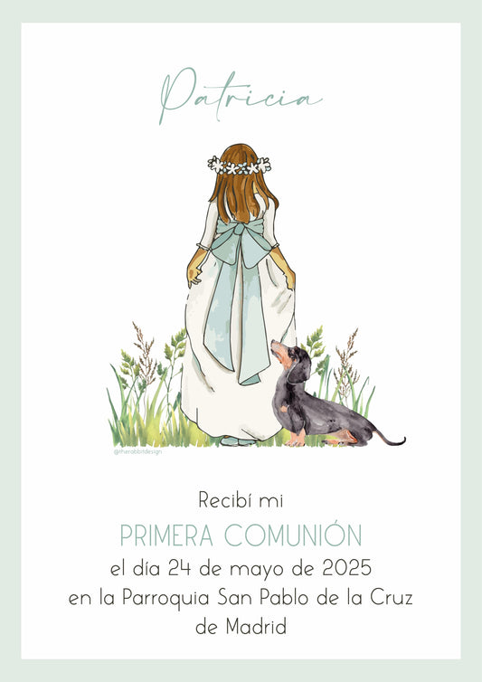 Recordatorio Comunión Personalizado