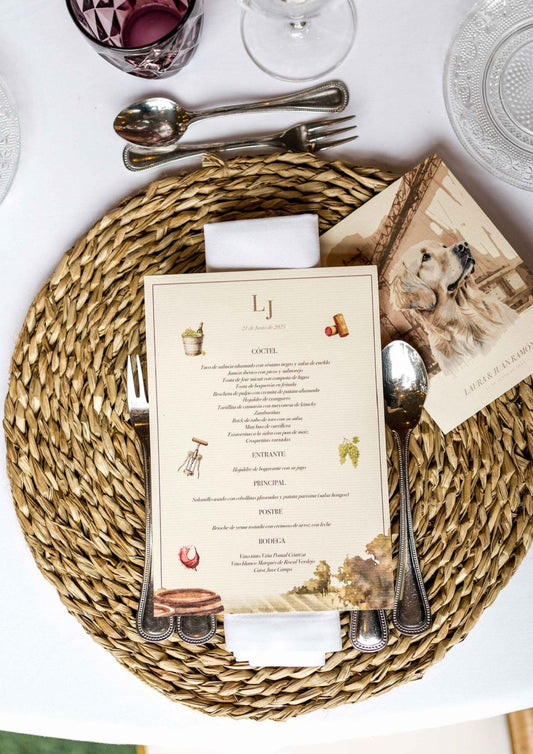 Minuta diseño personalizado