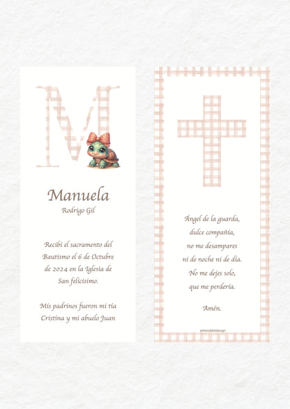 Recordatorio Bautizo Personalizado