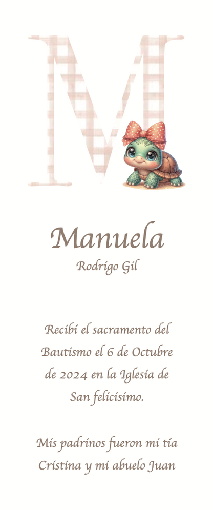 Recordatorio Bautizo Personalizado